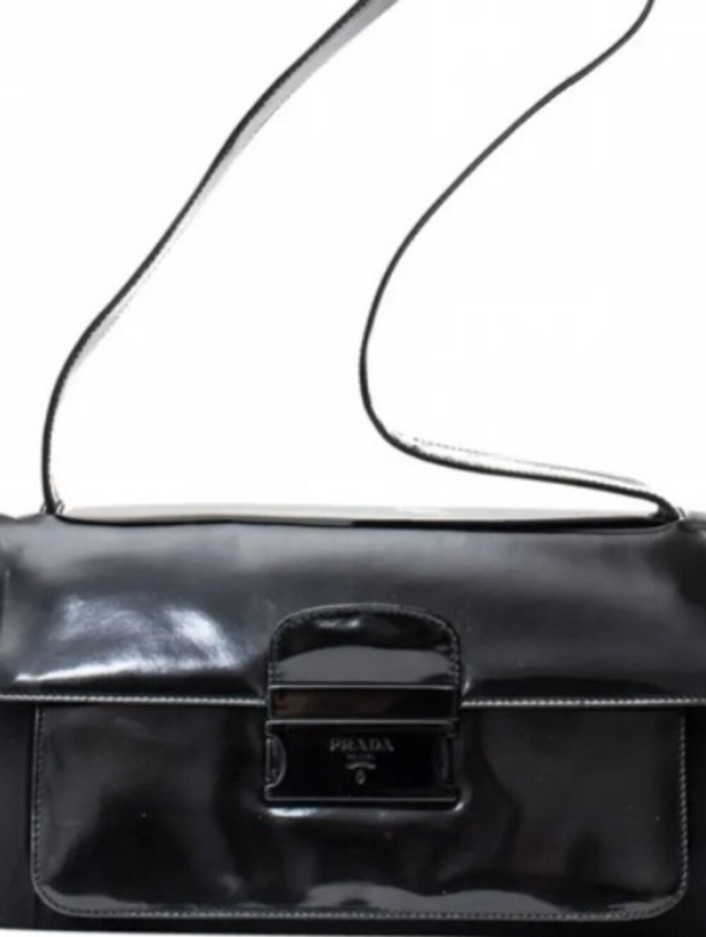 Prada 🖤 Black Tessuto Spazzolato Top Handle Bag